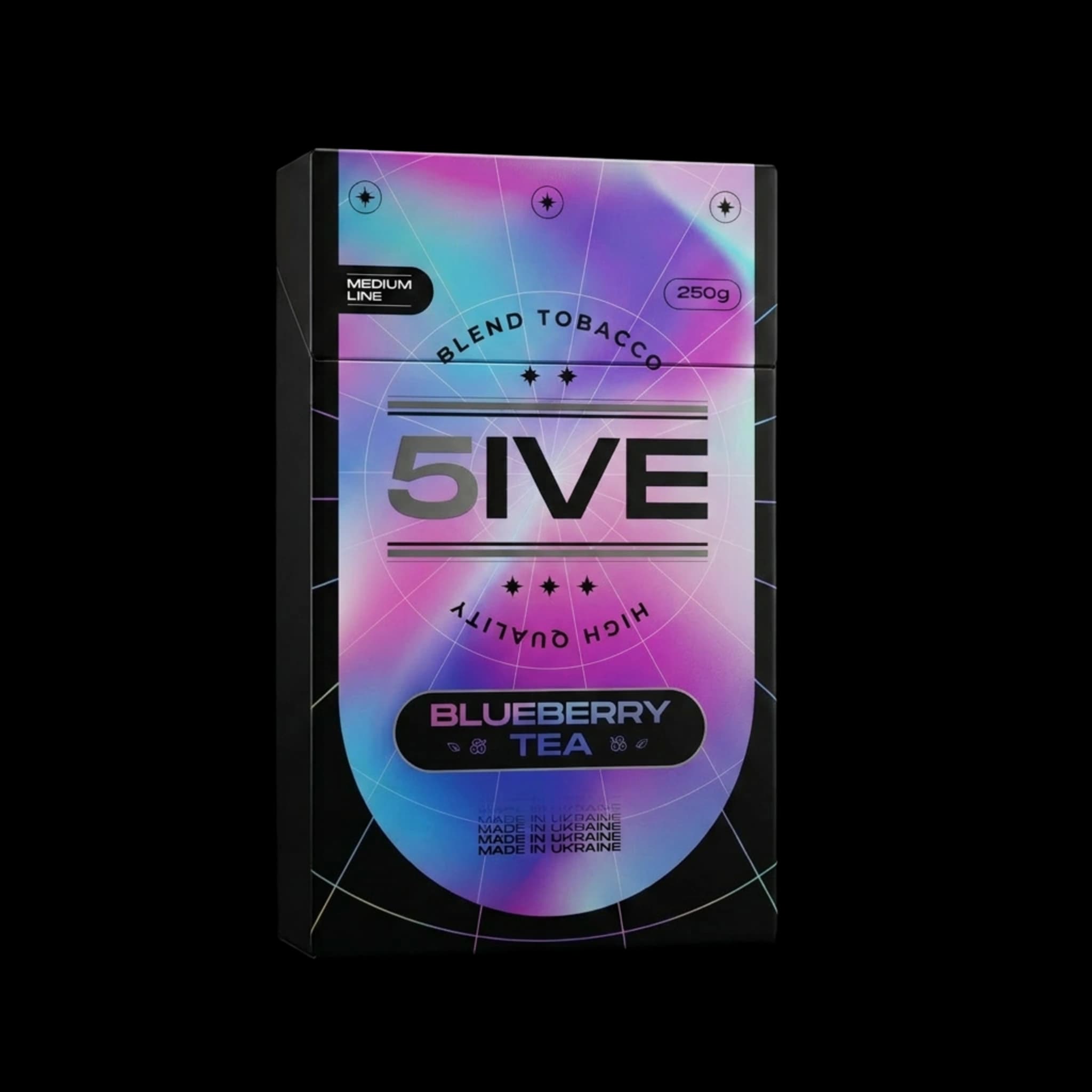 5ive Mediumline Blueberry Tea Shisha Tobacco 250g