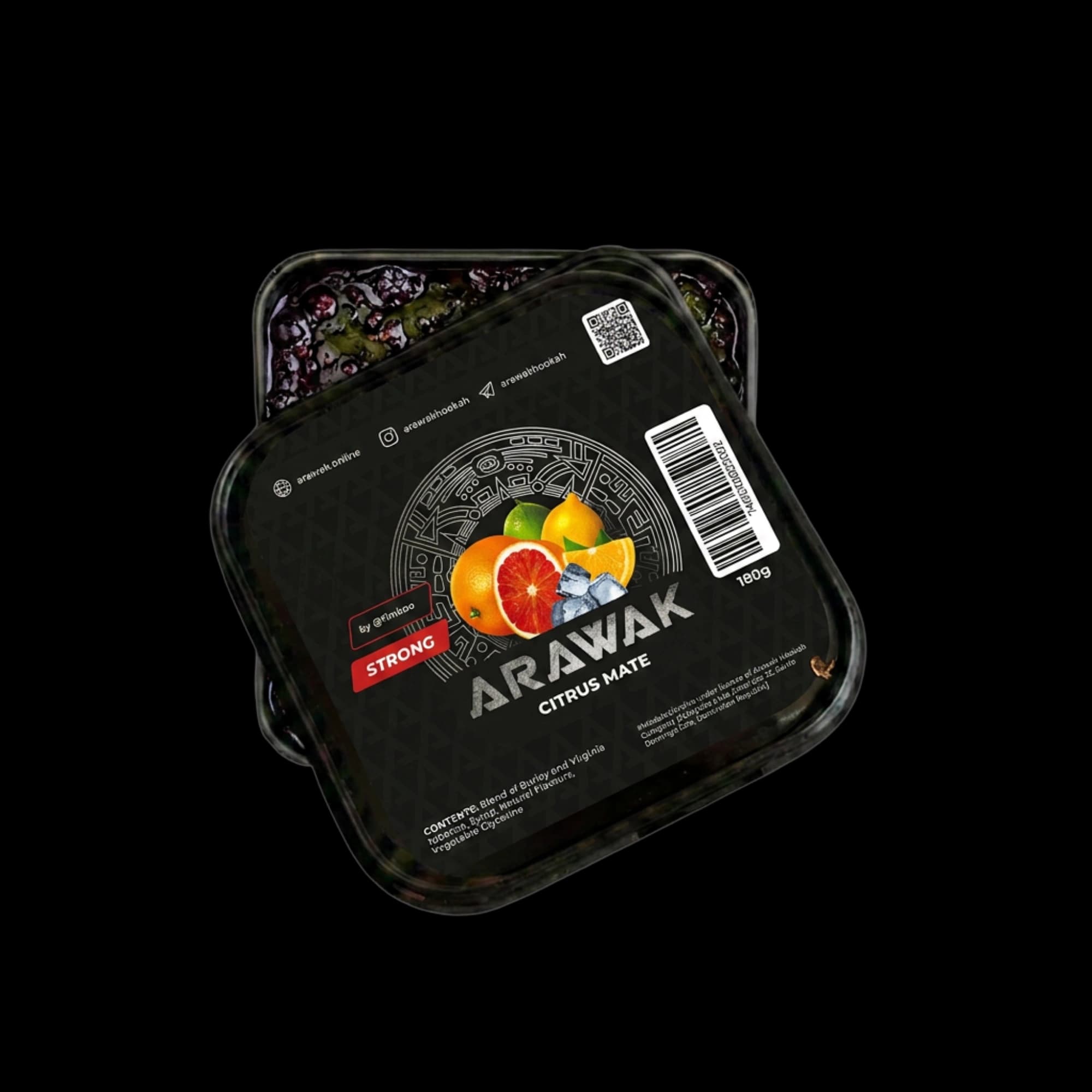 Arawak Strong Citrus Mate Shisha Tobacco 250g